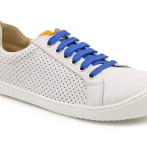 Zapatilla flexinens S-8412-R Blanco-azul perforada