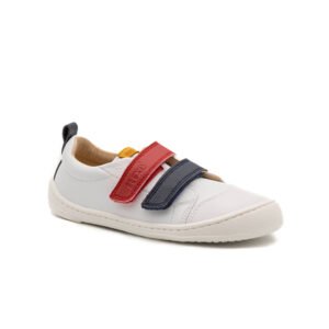 Deportiva Flexinens Blanca velcros rojo/navy 9000-R
