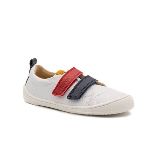 Deportiva Flexinens Blanca velcros rojo/navy 9000-R