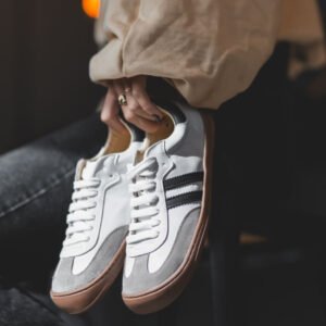 Zapatilla flexinens 9025-R Blanco-negro