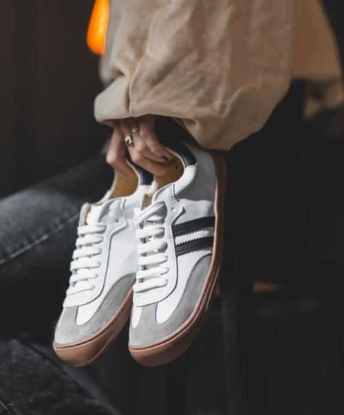 Zapatilla flexinens 9025-R Blanco-negro