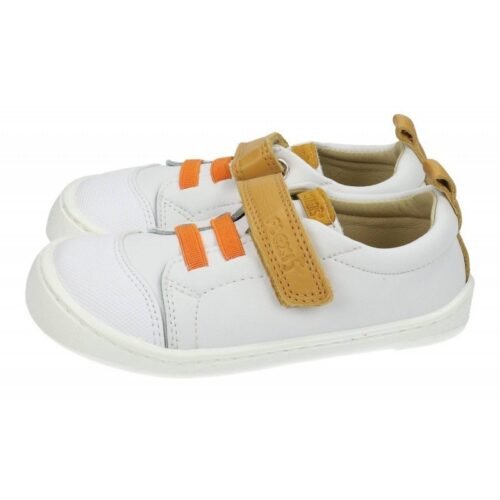 flexinens 9005-R blanco con cordon naranja y velcro mostaza - Imagen 3