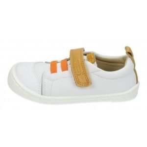 flexinens 9005-R blanco con cordon naranja y velcro mostaza