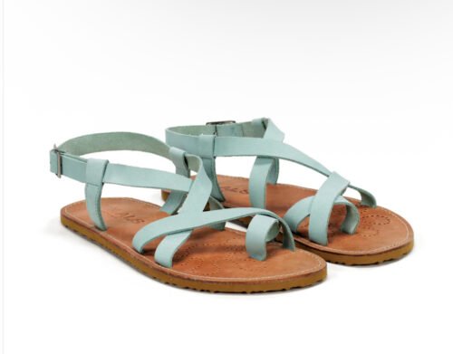 Sandalias barefoot handcrafted Natur II Waals Azul