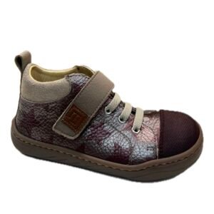 Botín Andanines burdeos taupe estrellas