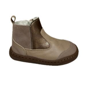 Botín chelsea Andanines beige dorado