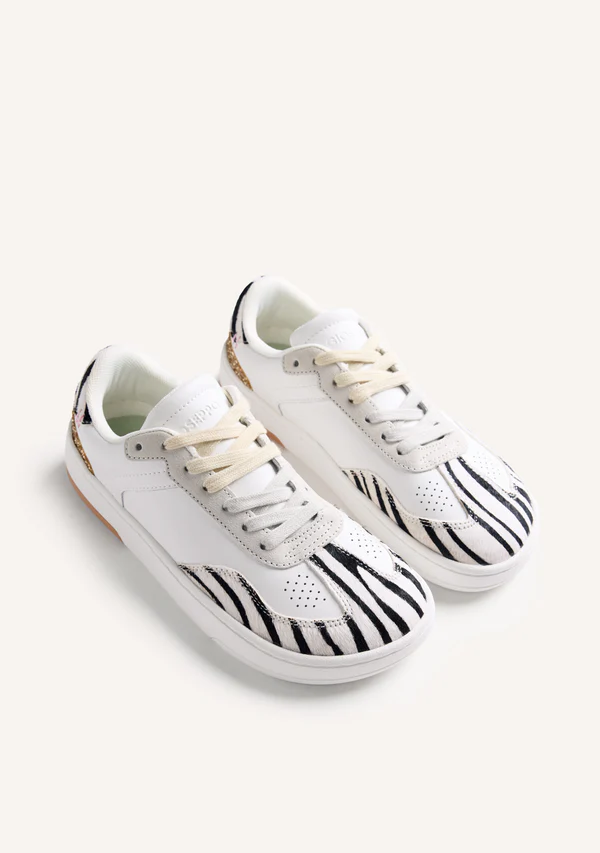Zapatillas Gioseppo Piel Estampado Zebra Enkare - Imagen 2