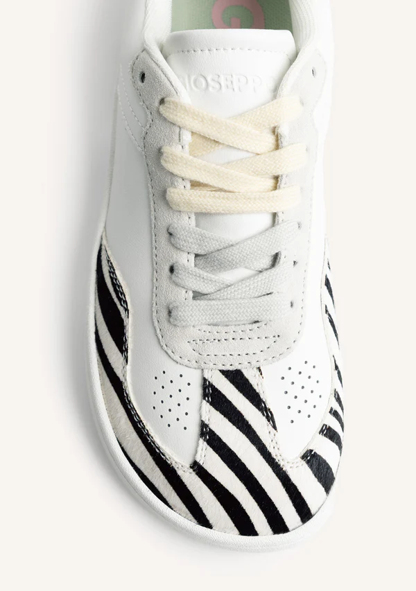 Zapatillas Gioseppo Piel Estampado Zebra Enkare - Imagen 3