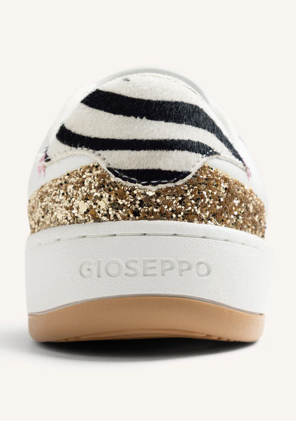 Zapatillas Gioseppo Piel Estampado Zebra Enkare - Imagen 4