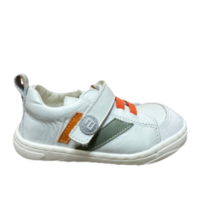 Zapatillas Andanines Blancas con verde y naranja