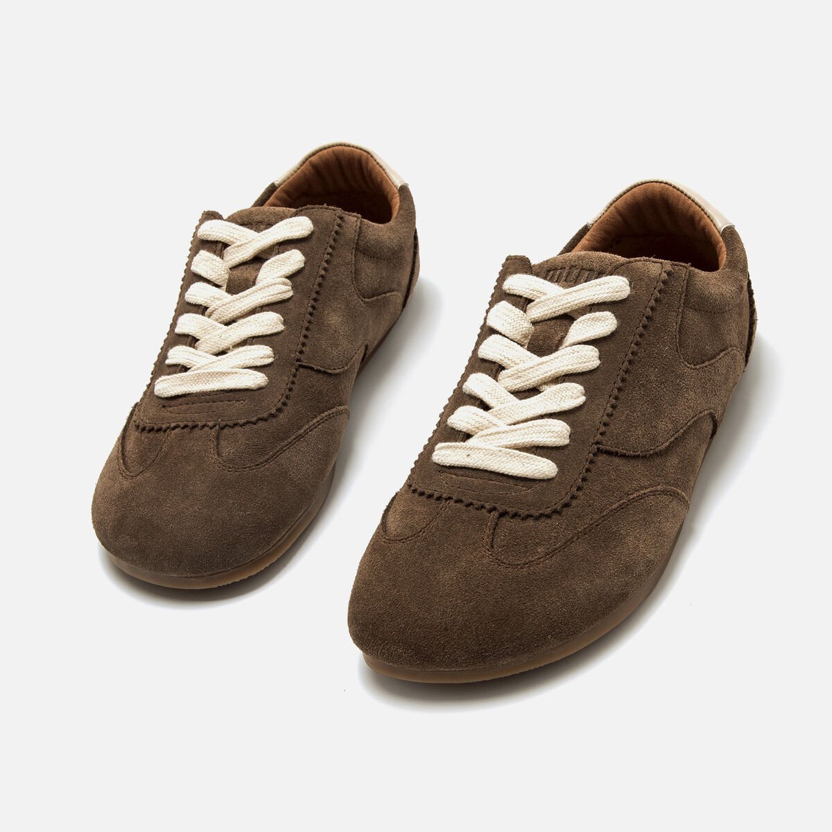 Zapatillas de piel moka Free Mia Mustang - Imagen 4