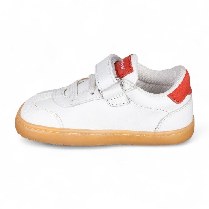 Deportiva Barefoot Chetto Baby free Blanco/rojo - Imagen 2