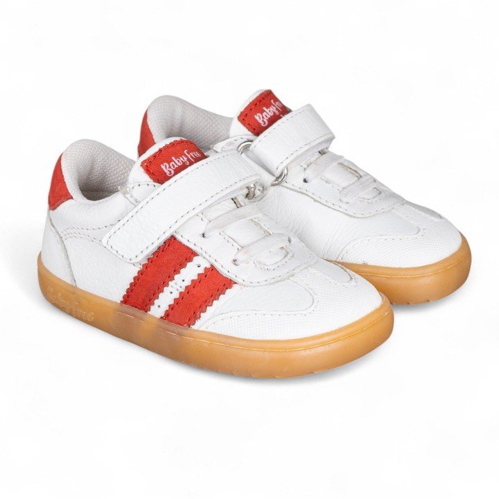 Deportiva Barefoot Chetto Baby free Blanco/rojo - Imagen 3