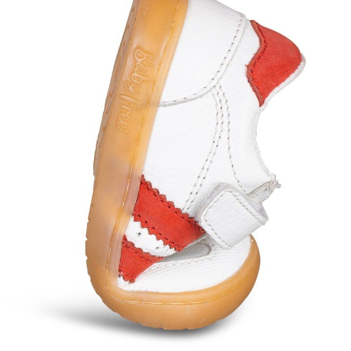 Deportiva Barefoot Chetto Baby free Blanco/rojo - Imagen 4