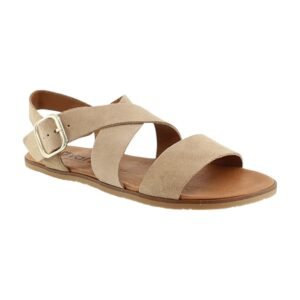 Sandalias Barefoot lino camello Vivant