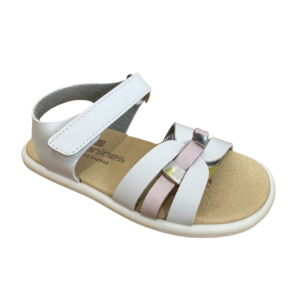 Sandalias blanca/rosa/plata andanines