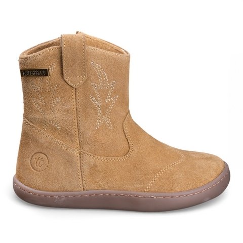 Bota Barefoot Chetto campera camel tex impermeable