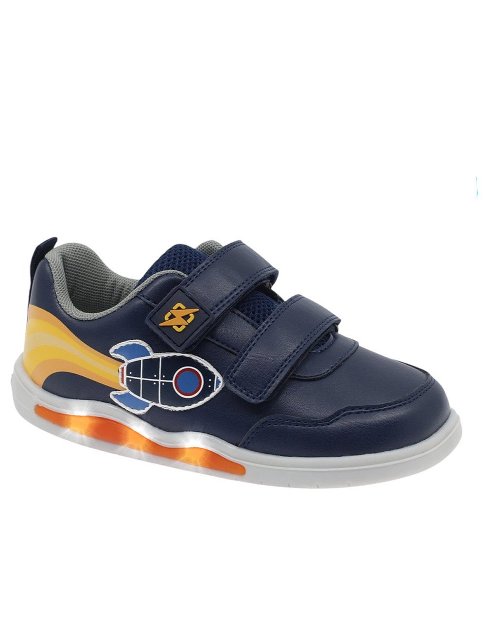 Zapatilla Beppi luces azul cohete
