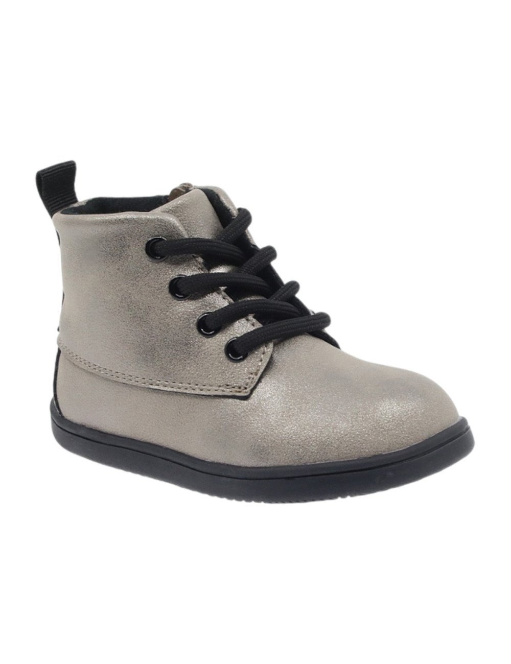 Botita Beppi gris metalizada