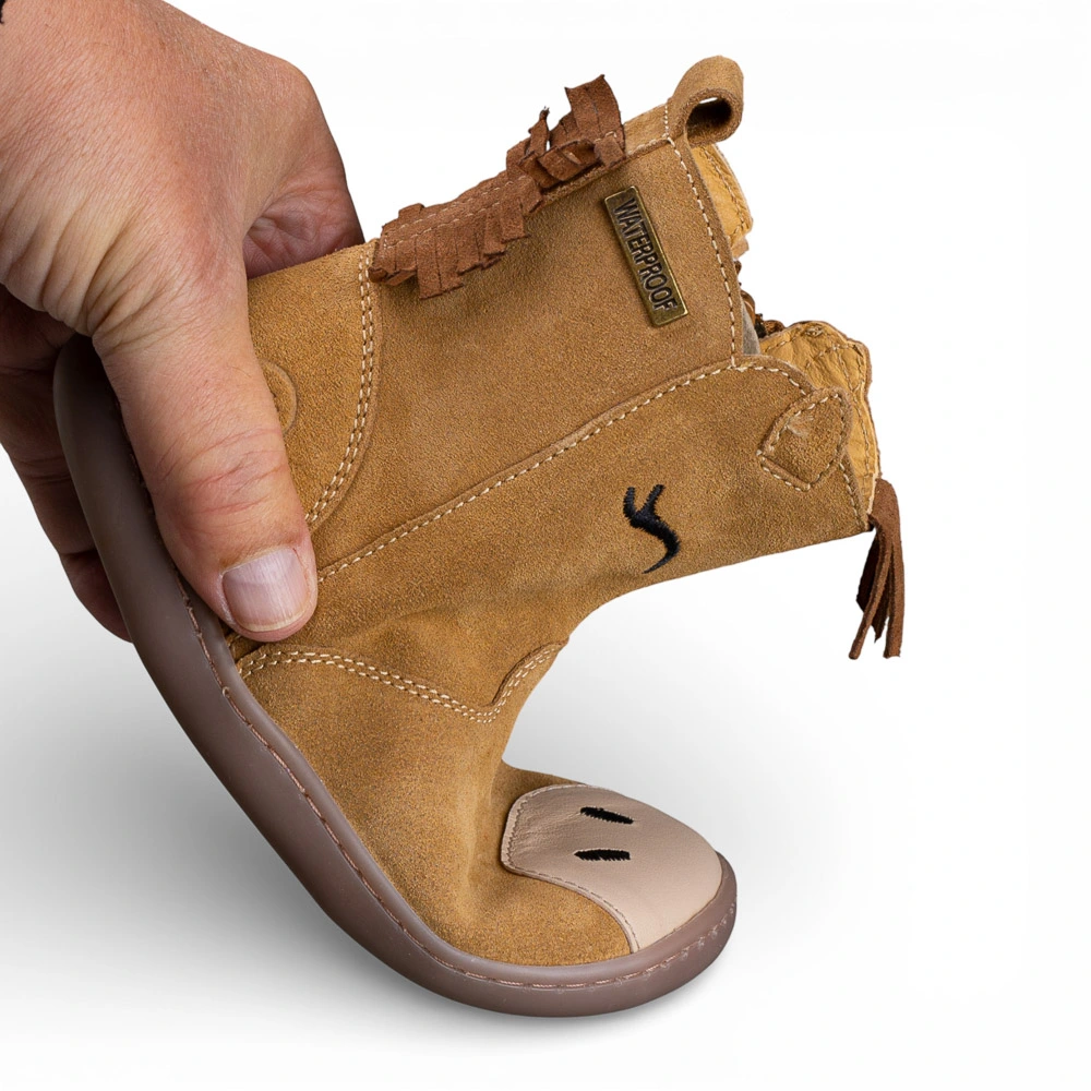 Bota Barefoot Chetto caballo camel tex impermeable - Imagen 3